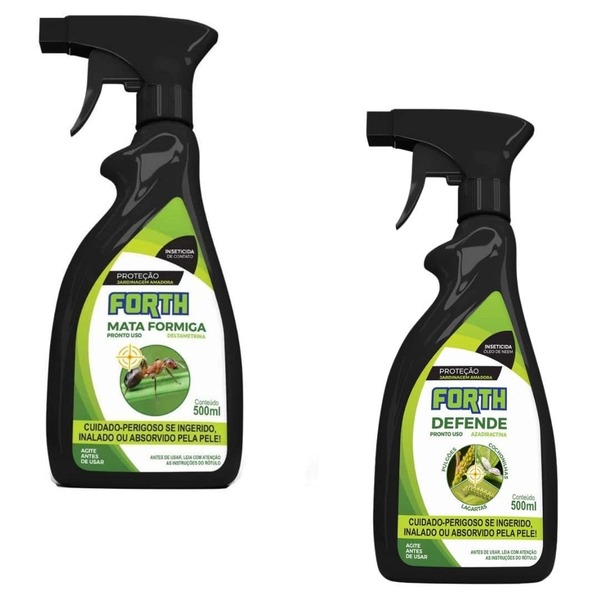 Kit Forth Óleo De Neem E Elimina Formiga 500ml Pronto Uso