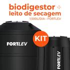 Kit Fossa Séptica 1.500l/dia E Leito De Secagem Fortlev