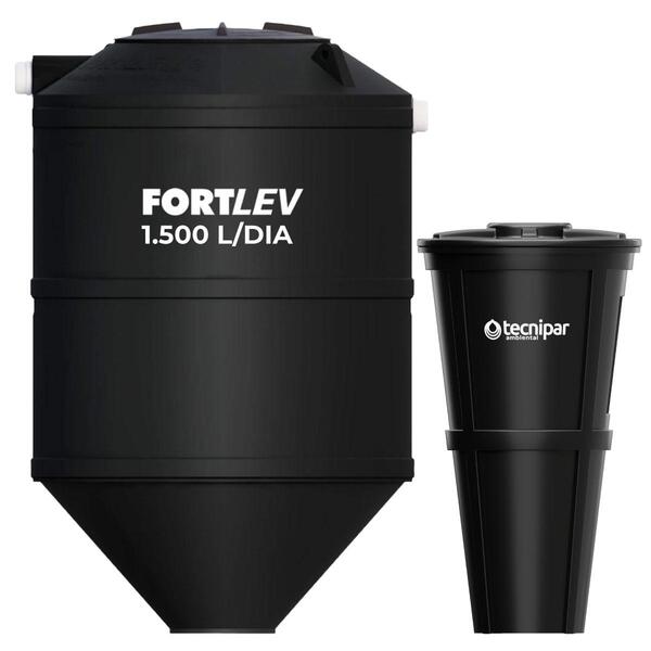 Kit Fossa Séptica 1.500l/dia Fortlev E Leito De Secagem Tecni