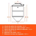 Kit Fossa Séptica 700l/dia Fortlev E Leito De Secagem Tecnipar