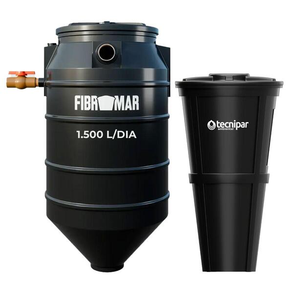Kit Fossa Séptica Biodigestor 1.500l/dia Fibromar E Leito De
