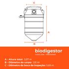 Kit Fossa Séptica Biodigestor 1.500l/dia Fibromar E Leito De