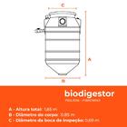 Kit Fossa Séptica Biodigestor 750l/dia Fibromar E Leito De Se