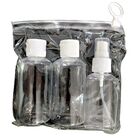 Kit Frascos de Viagem Porta Cosmético 4 Peças com Nécessaire