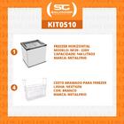 Kit - Freezer Horizontal Tampa De Vidro 144 Litros Nf20 - Met