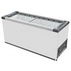 Kit - Freezer Horizontal Tampa De Vidro 404 Litros Nf55 - Met