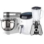 Kit Fritadeira Digital Branca, Batedeira Liquidificador 127v