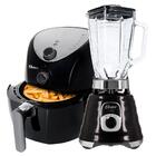 Kit Fritadeira Oster E Liquidificador Osterizer New Black 220v