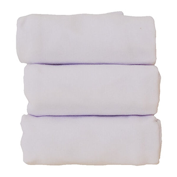 Kit Fronhas De Malha Branco - 3 Peças