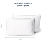 Kit Fronhas Linea 50cm X 70cm 2 Peças - Cinza - Micropercal 2