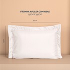 Kit Fronhas Slim Com 3 Abas 50cm X 70cm 2 Peças - Branco - Mi