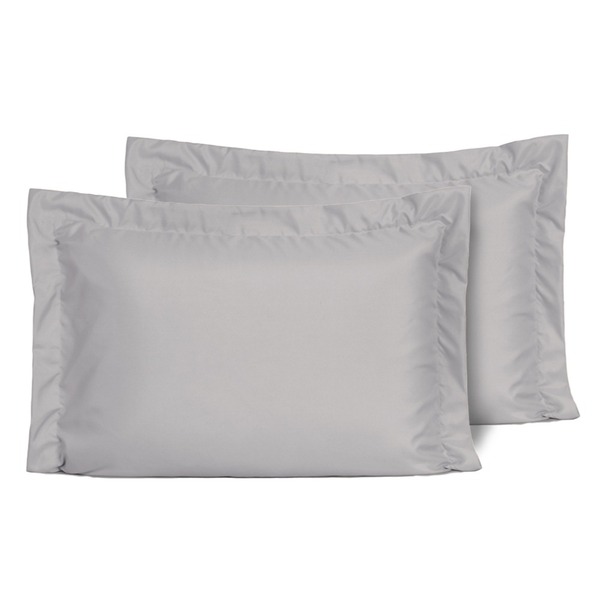 Kit Fronhas Slim Com 3 Abas 50cm X 70cm 2 Peças - Cinza - Mic