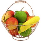 Kit Fruteira Redonda Com Frutas Artificial 12pçs Em Isopor