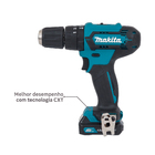 Kit Furadeira e Parafusadeira de Impacto HP333DWYX3 12V e Aspirador 12V CL106FDZW Makita