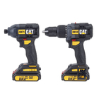 Kit Furadeira e Chave de Impacto a Bateria Caterpillar com Maleta, Carregador, 2 Baterias e Clipe de Cinto 18V DX12K