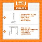 Kit - Furador De Coco Fc-01 + Mesa Mes-100 - Braesi