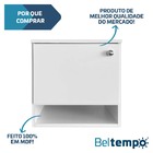 Kit Gabinete 1 Porta Com Cuba De Sobrepor Redonda + Kit Hidrá