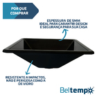 Kit Gabinete 1 Porta Com Cuba Embutir Quadrada + Kit Hidráuli