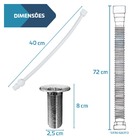 Kit Gabinete 1 Porta Com Cuba Embutir Quadrada + Kit Hidráuli