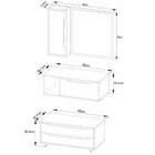 Kit Gabinete Balcão E Espelheira De Banheiro Cuba Karina Márm