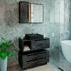 Kit Gabinete Balcão E Espelheira De Banheiro Cuba Karina Márm