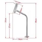 Kit Gabinete Banheiro 60cm Iq Inox Com Cuba Redonda  Mármore