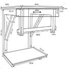Kit Gabinete Banheiro 60cm Iqx Inox Com Cuba Retangular  Márm