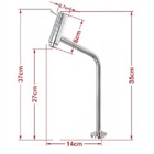 Kit Gabinete Banheiro 60cm It Inox Com Cuba Redonda  Mármore