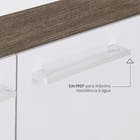 Kit Gabinete para Banheiro com Cuba e Espelho 63cm Madeira MDF Munique e Branco Procion Cerocha
