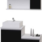 Kit Gabinete Banheiro Completo - Armário + Cuba + Espelheira