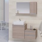Kit Gabinete Banheiro Completo - Armário + Cuba + Espelheira
