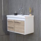 Kit Gabinete Banheiro Em Mdf Com Espelheira Potenza Berlin