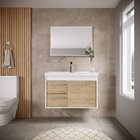 Kit Gabinete Banheiro Em Mdf Com Espelheira Potenza Berlin