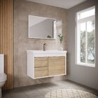 Kit Gabinete Banheiro Em Mdf Com Espelheira Potenza Berlin