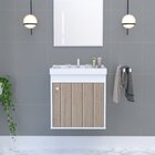 Kit Gabinete Banheiro Em Mdf Com Espelheira Veneto Berlin/ Br