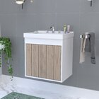 Kit Gabinete Banheiro Em Mdf Com Espelheira Veneto Berlin/ Br