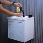 Kit Gabinete Banheiro Em Mdf Com Espelheira Veneto Branco