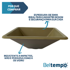 Kit Gabinete Com Cuba de Embutir Quadrada + Kit Hidráulico E