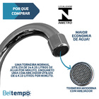 Kit Gabinete Com Cuba de Sobrepor Quadrada + Kit Hidráulico E