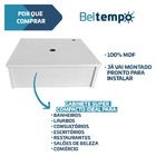 Kit Gabinete Com Cuba de Sobrepor Quadrada + Kit Hidráulico E
