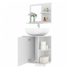 Kit Gabinete Com Espelho Completo Para Banheiro 01 Porta 60 X