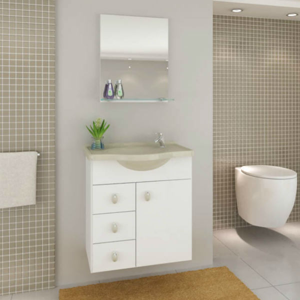 Conjunto para Banheiro Madeira Branco e Biscuit 53x50x37,50cm Astro Darabas Agardi Leroy Merlin Aparador Rustica De Madeira ~ Conjunto para Banheiro Madeira Branco e Biscuit 53x50x37,50cm Astro Darabas Agardi Leroy Merlin