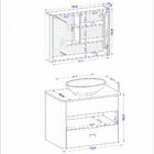 Kit Gabinete De Banheiro Santorini Ii Com Espelheira E Cuba