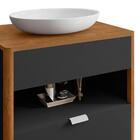 Kit Gabinete De Banheiro Santorini Ii Com Espelheira E Cuba