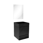 Kit Gabinete de Banheiro Versalhes 63,5x40x40cm Preto Venturi