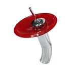 Kit Gabinete De Vidro 45cm Cuba Retangular E Torneira Ibiza