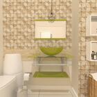 Kit Gabinete De Vidro 60cm Cuba E Torneira Algarve