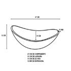 Kit Gabinete De Vidro 60cm Cuba Oval E Torneira Ibiza