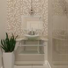 Kit Gabinete De Vidro 60cm Cuba Quadrada E Torneira Ibiza