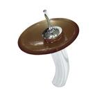 Kit Gabinete De Vidro 60cm Cuba Redonda E Torneira Ibiza